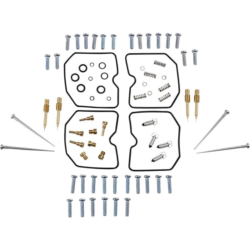 26-1663 - Parts Unlimited Carburettor Repair Kit For Suzuki GSF 600S 1996-1999 - Black/Gold/Silver