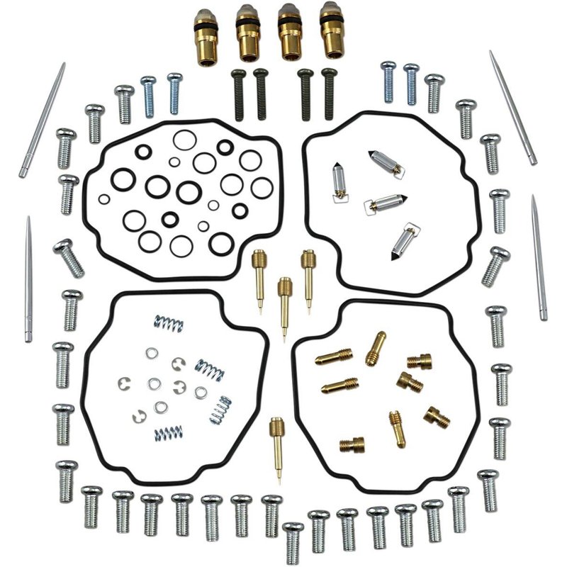 26-1675 - Parts Unlimited Carburettor Repair Kit For Yamaha VMX-12 1200 1993-2002 - Black/Gold/Silver