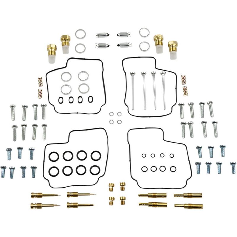 26-1668 - Parts Unlimited Carburettor Repair Kit For Honda CBR 600 F 1987-1989 - Black/Gold/Silver
