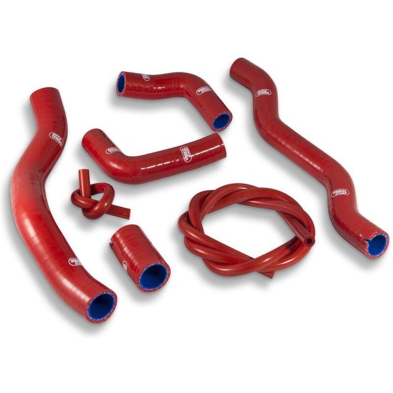 DUC-28-RD - Samco Radiator Hose Kit For Ducati MultiStrada 1200 2015-2017 - Red