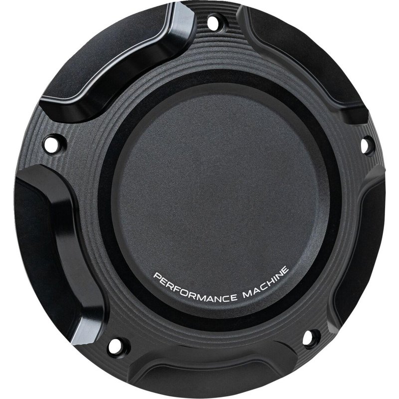 0177-2086-SMB - Performance Machine Race Series Derby Cover For Harley Davidson FLH 1868 2021 - Black Ops