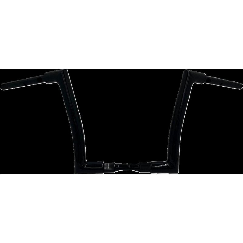 648012-B - Fat Baggers Inc. 1-1/2" EZ Install Flat Top Handlebar For Harley Davidson FLHX 1923 2024-2025 - Black