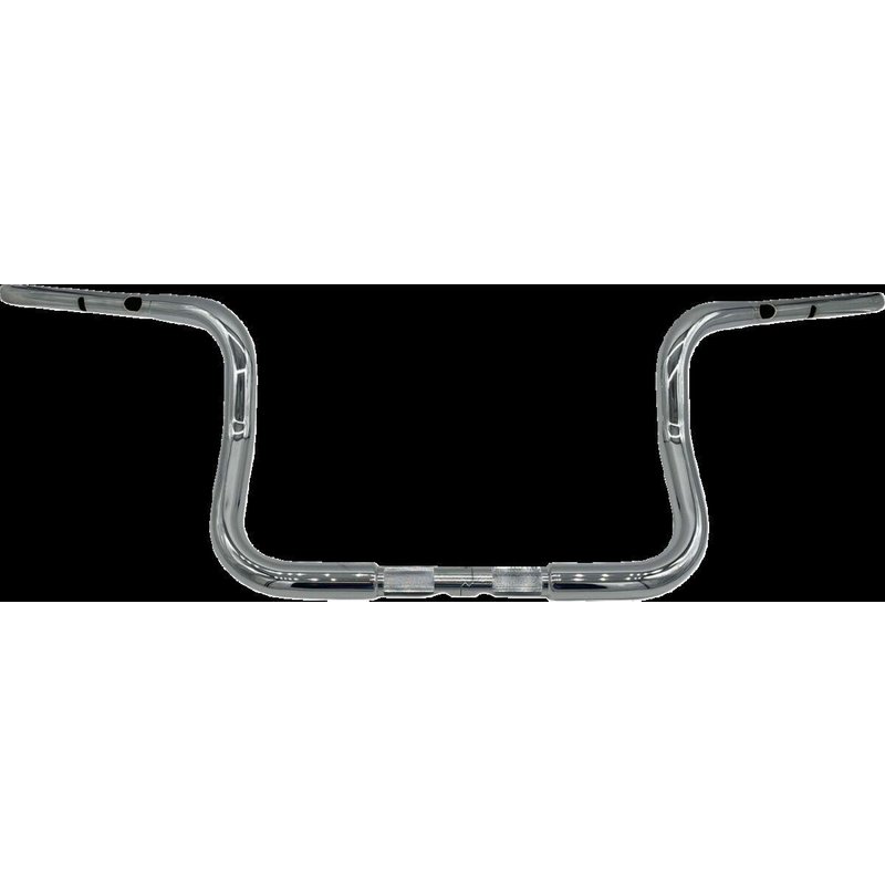 943010 - Fat Baggers Inc. 1-1/4" EZ Install Round Top Handlebar For Harley Davidson FLHX 1923 2024-2025 25.5 cm (10") - Chrome