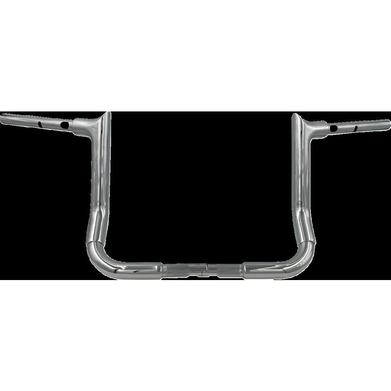 845012 - Fat Baggers Inc. 1-1/2" EZ Install Pointed Top Handlebar For Harley Davidson FLHX 1923 2024-2025 - Chrome