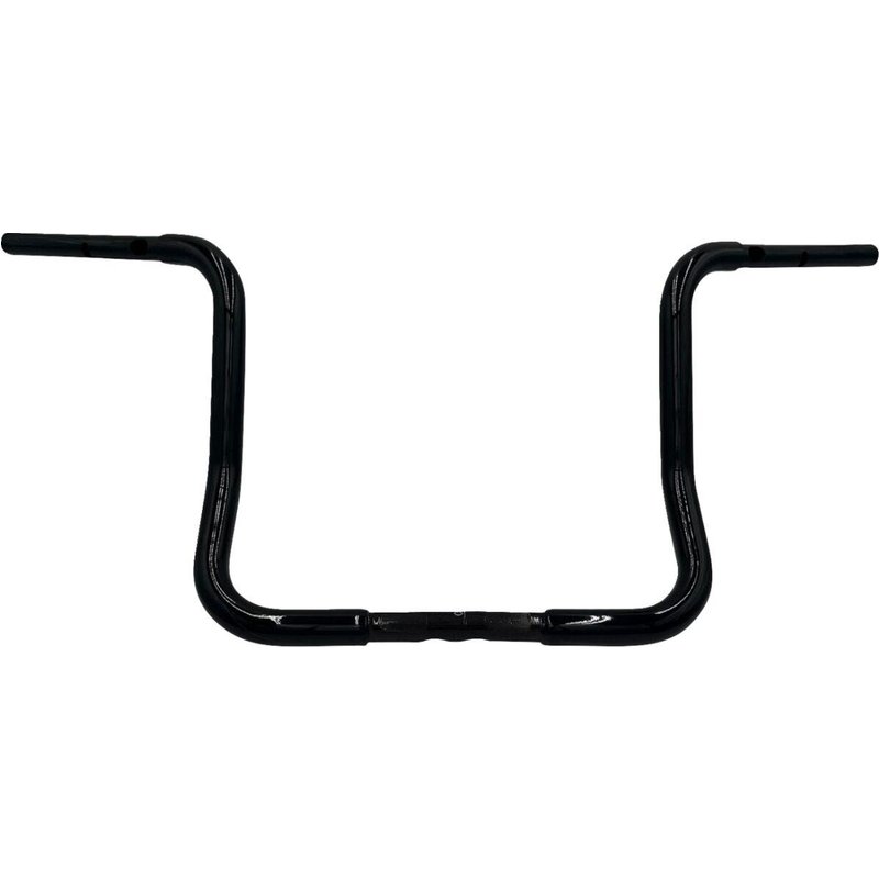 943014-B - Fat Baggers Inc. 1-1/4" EZ Install Round Top Handlebar For Harley Davidson FLHX 1923 2024-2025 35.5 cm (14") - Black