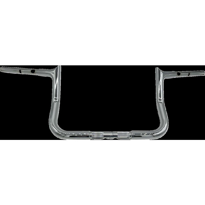 945010 - Fat Baggers Inc. 1-1/4" EZ Install Pointed Top Handlebar For Harley Davidson FLHX 1923 2024-2025 25.5 cm (10") - Chrome