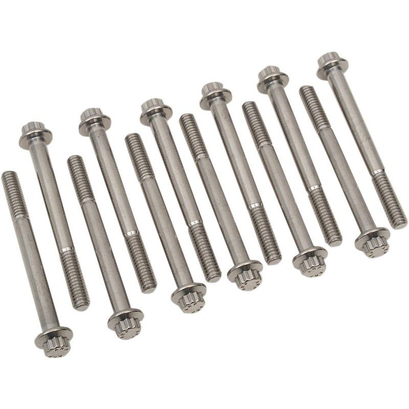 3032 - Feuling Parts Dress-Up Engine Case Bolt Fastener Kit For Harley Davidson FLDE 1750 2019-2020 - Silver