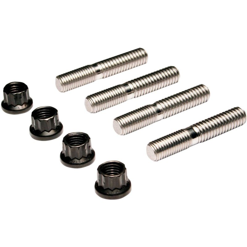 3048 - Feuling Parts 12-Point Exhaust Stud Kit For Harley Davidson FLD 1690 2012-2013 - Black Oxide