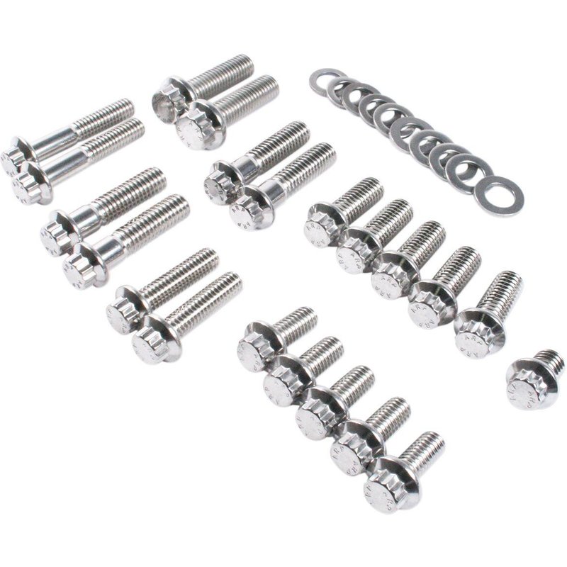 3066 - Feuling Parts 12-Point Chassis Dress-Up Trim Kit For Harley Davidson XL 1200 C 2004-2019 - Silver