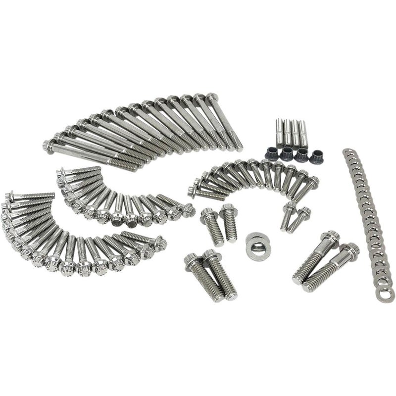 3061 - Feuling Parts 12-Point External Engine Fastener Kit For Harley Davidson FLDE 1750 2018-2020 - Silver