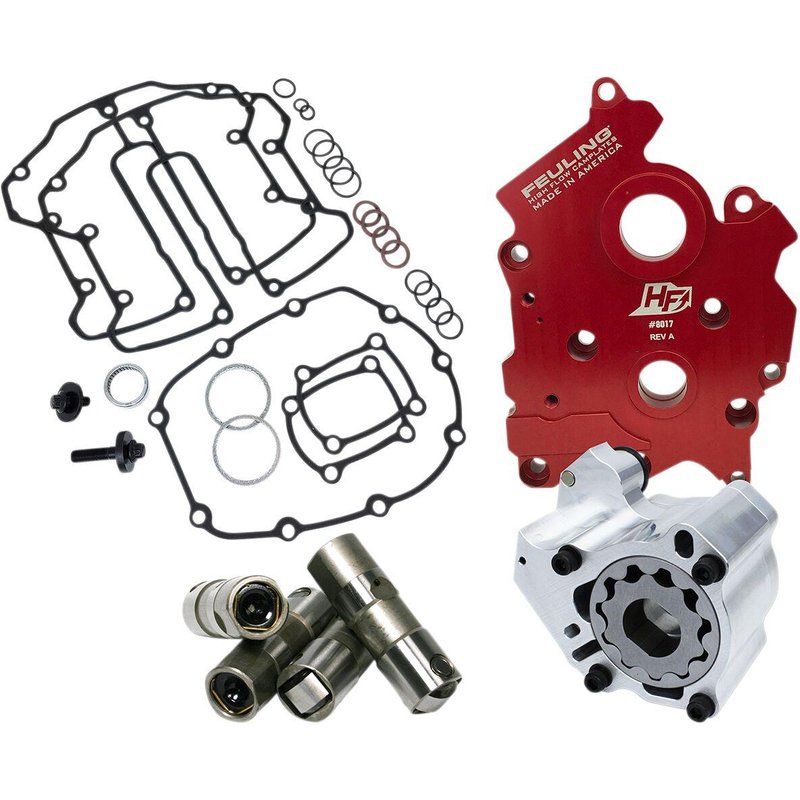 7096 - Feuling Parts HP+ Oil System Pack For Harley Davidson FLDE 1750 2018-2020 - Red