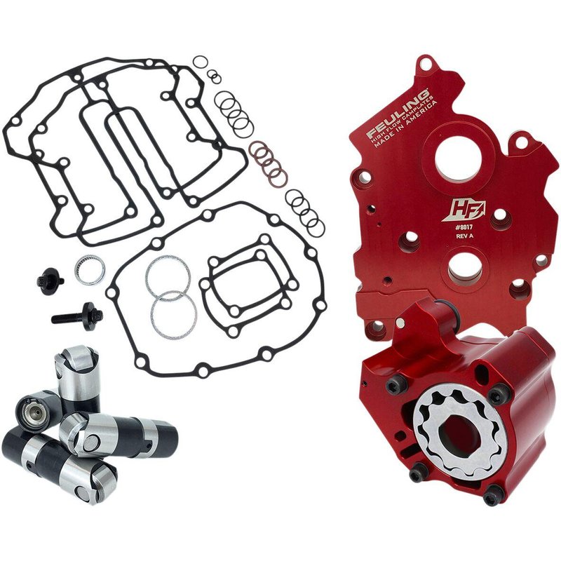 7099 - Feuling Parts Race Series Oil System Pack For Harley Davidson FLHTCU 1750 2018 - Red