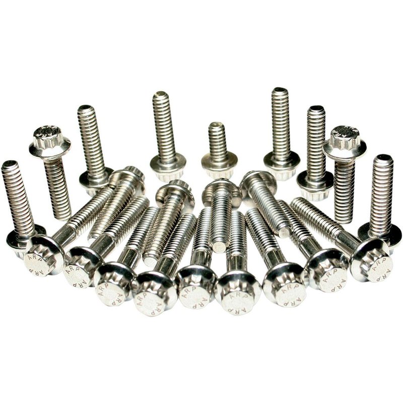 3035 - Feuling Parts Dress-Up 12-Point Cam Cover/Lifter Block Fastener Kit For Harley Davidson FLD 1690 2012-2013 - Silver