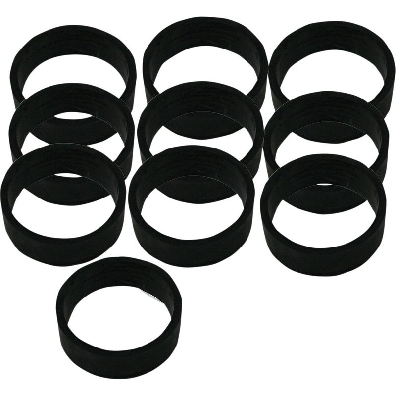 16-0245 - S&S Cycle Rubberband Seals for Intake Manifold For Harley Davidson FLH 1200 1979-1980 - Black