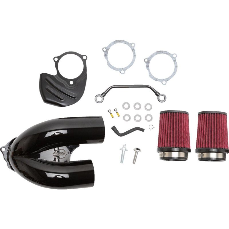 170-0567A - S&S Cycle Tuned Induction Air Cleaner Kit For Harley Davidson FLDE 1750 2018-2020 - Black