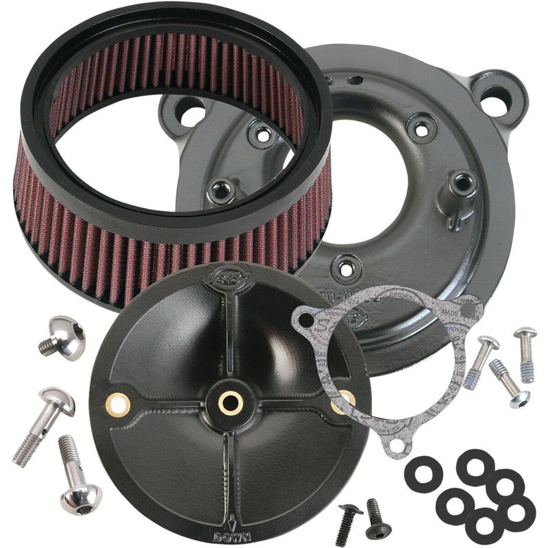 170-0061 - S&S Cycle Air Cleaner Kit For Harley Davidson FLHRSE4 1800 2008 - Black