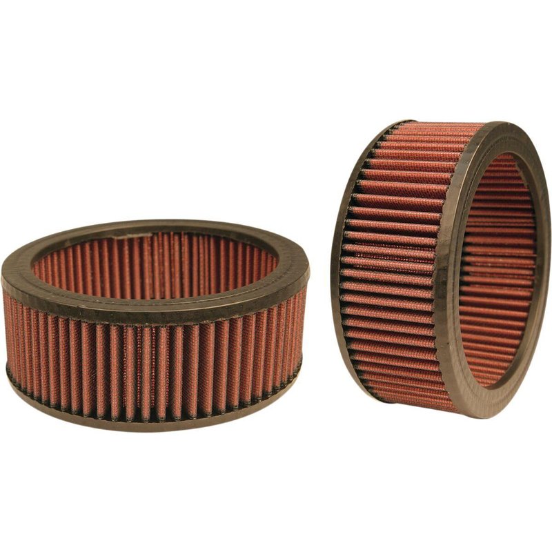 106-4722 - S&S Cycle Replacement Air Filter For Harley Davidson FLD 1690 2012-2013 - Black/Red