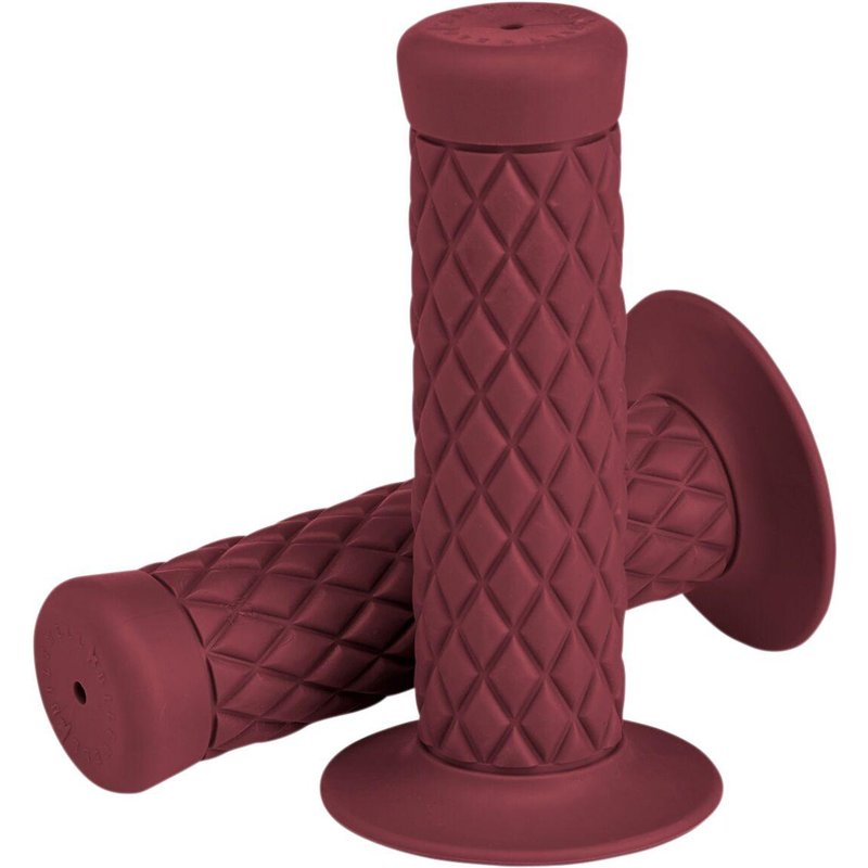 6702-0301 - Biltwell Thruster Bar Grips For 25.4 mm (1") Handlebars - Oxblood