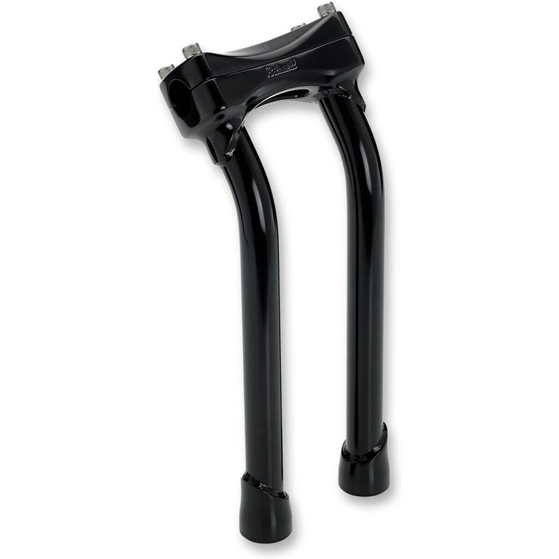 6404-201-12 - Biltwell Murdock Handlebar Risers 30.5 cm (12") - Black/Electroplate/Satin