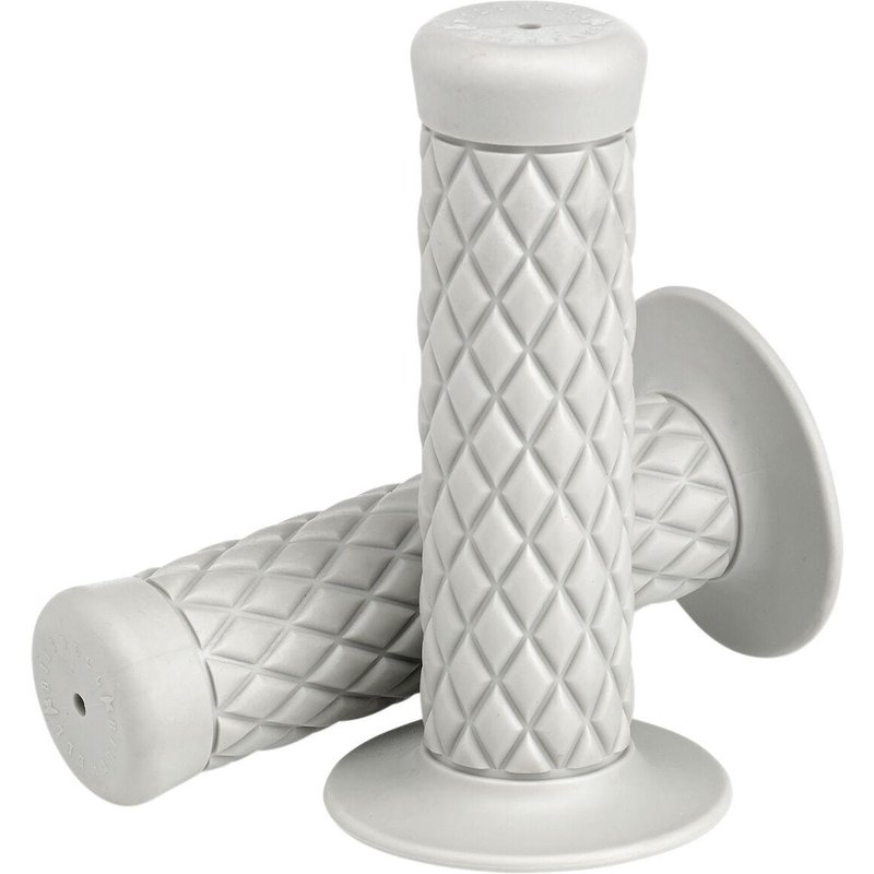 6702-0278 - Biltwell Thruster Bar Closed End Grips - White