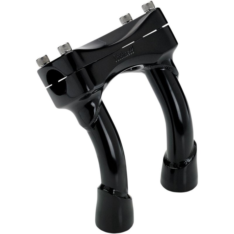 6404-201-06 - Biltwell Murdock Handlebar Risers 15 cm (6") - Black/Satin
