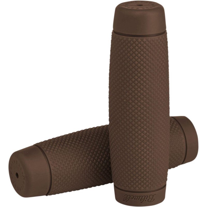 6703-0401 - Biltwell Recoil Bar Grips For 25.4 mm (1") Handlebars - Chocolate