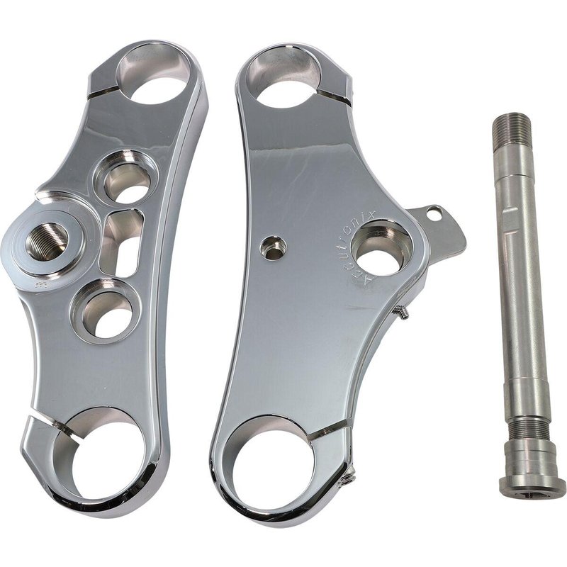 TWD349-ESC - Accutronix Elite 49 Triple Tree For Harley Davidson FXDWG 1584 2007-2011 - Chrome