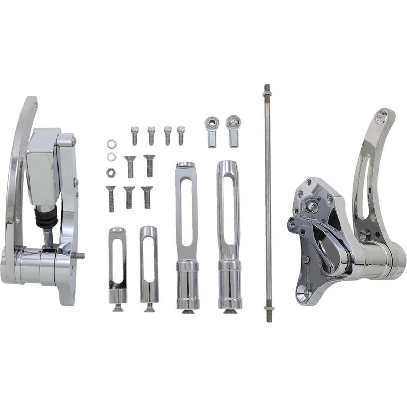 FC103-SSC - Accutronix Forward Controls & Master Cylinder For Harley Davidson FXST 1340 1985-1999 Slotted - Chrome
