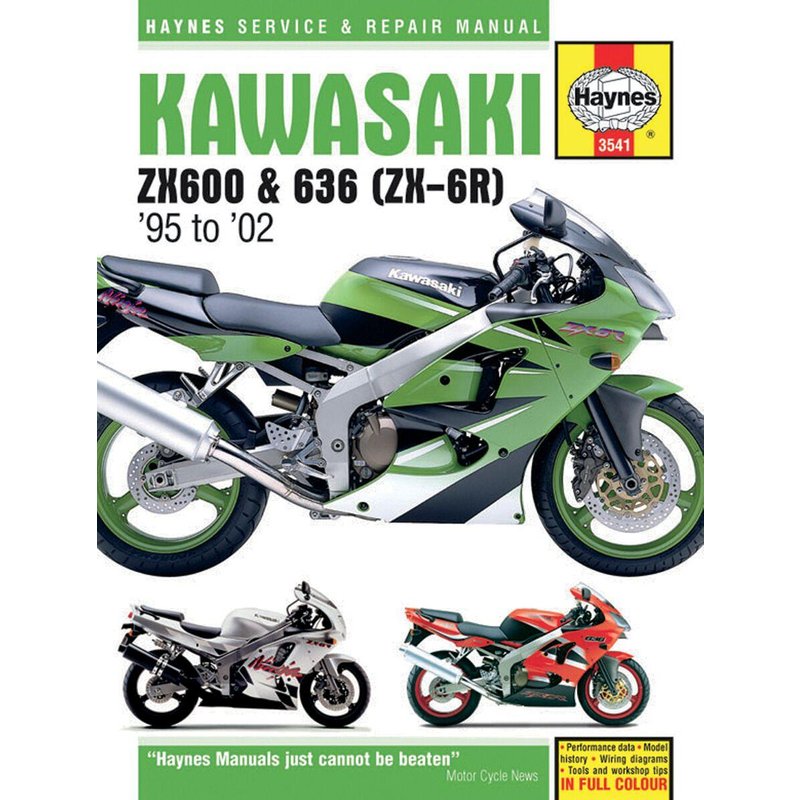 9781785210006 - Haynes Repair Manual For Kawasaki ZX-6 R 600 1995-2001