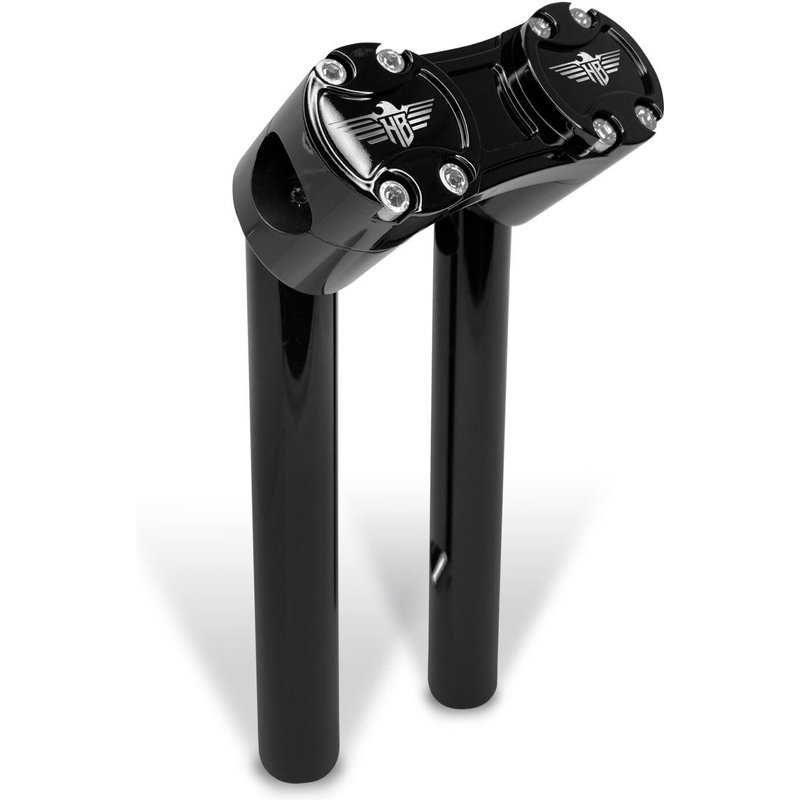 HB-RPB1-10-BB - Heinz Bikes Clubstyle Pullback Riser For Harley Davidson FLD1690 2012-2013 25.5 cm (10") - Black