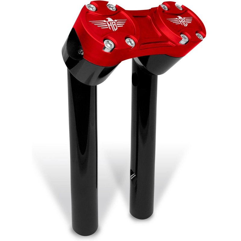 HB-RPB1-8-BR - Heinz Bikes Clubstyle Pullback Riser For Harley Davidson FLD1690 2012-2013 20.5 cm (8") - Black/Red