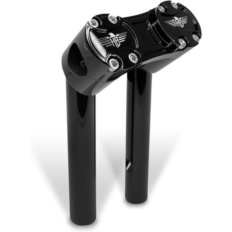 HB-RPB-6-BB - Heinz Bikes Clubstyle Pullback Riser For Harley Davidson FLD 1690 2012-2013 15 cm (6") - Black