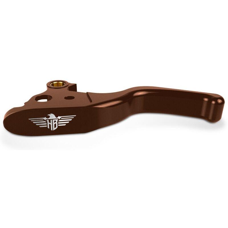 HBBCL-M8-BRO - Heinz Bikes Performance 3 Finger Lever Set For Harley Davidson FLDE 1750 2018-2020 - Brown