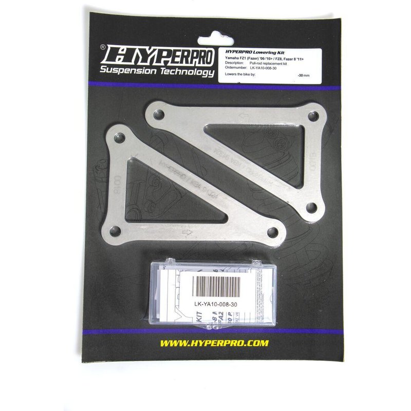 LK-YA10-008-30 - Hyperpro Lowering Kit For Yamaha FZ1 1000 N 2007-2014 -30mm Rear