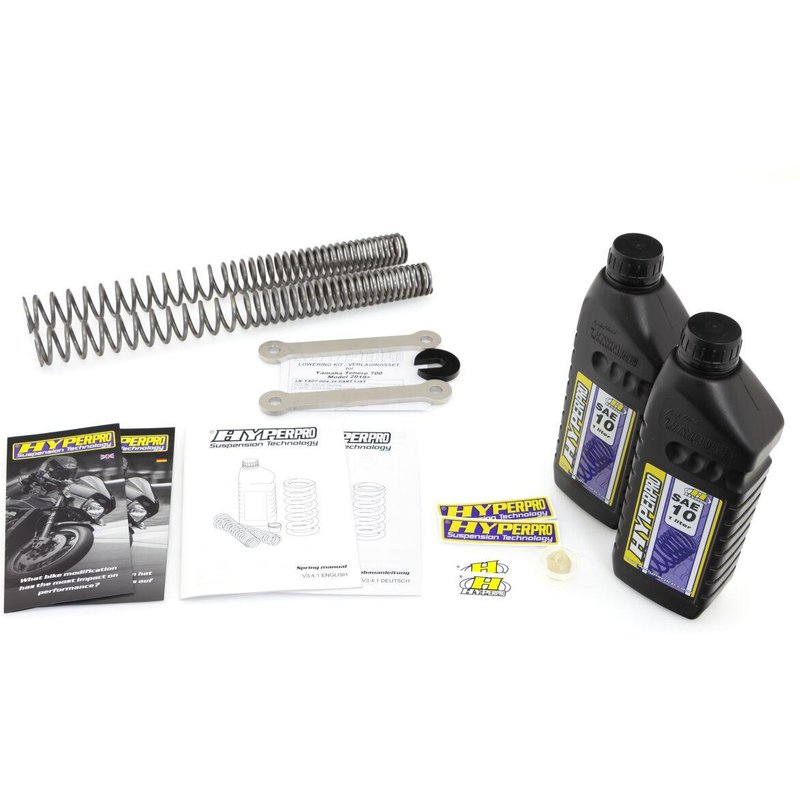 SP-YA07-SLS027 - Hyperpro Lowering Kit For Yamaha XTZ 690 2019-2022 -35mm Fits Front & Rear