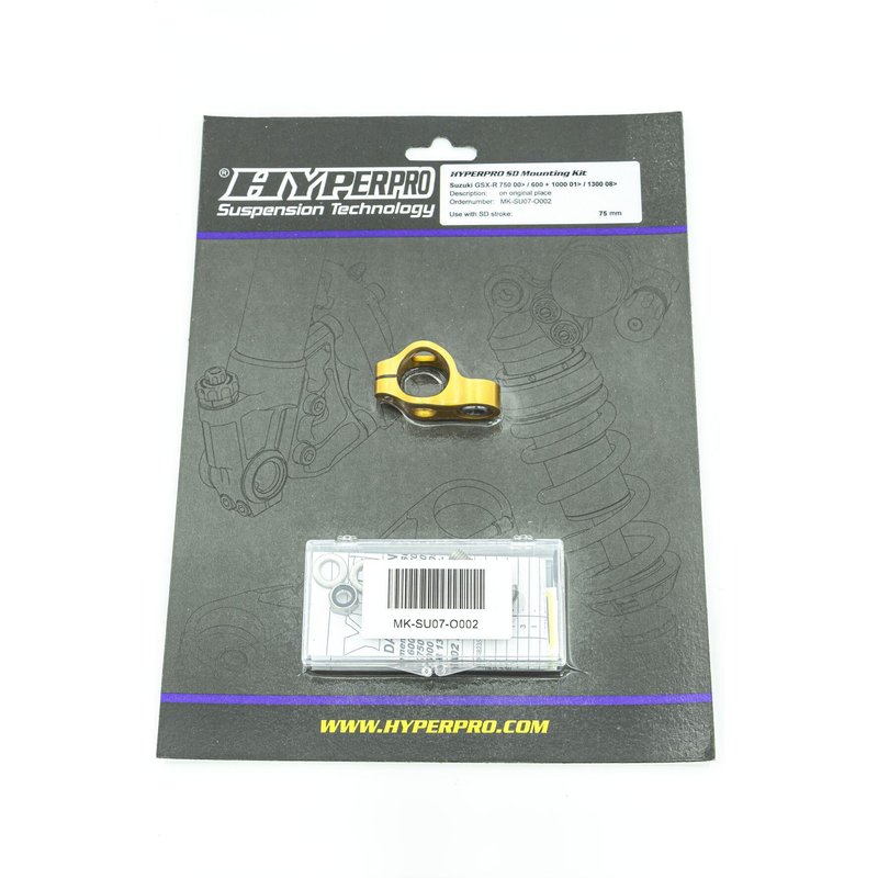 MK-SU07-O002 - Hyperpro Steering Damper Mounting Kit For Suzuki GSX1300R 2008-2017 - Gold