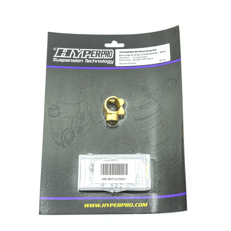 MK-BM12-O001 - Hyperpro Steering Damper Mounting Kit For BMW K 1200 GT 2003-2005 - Gold
