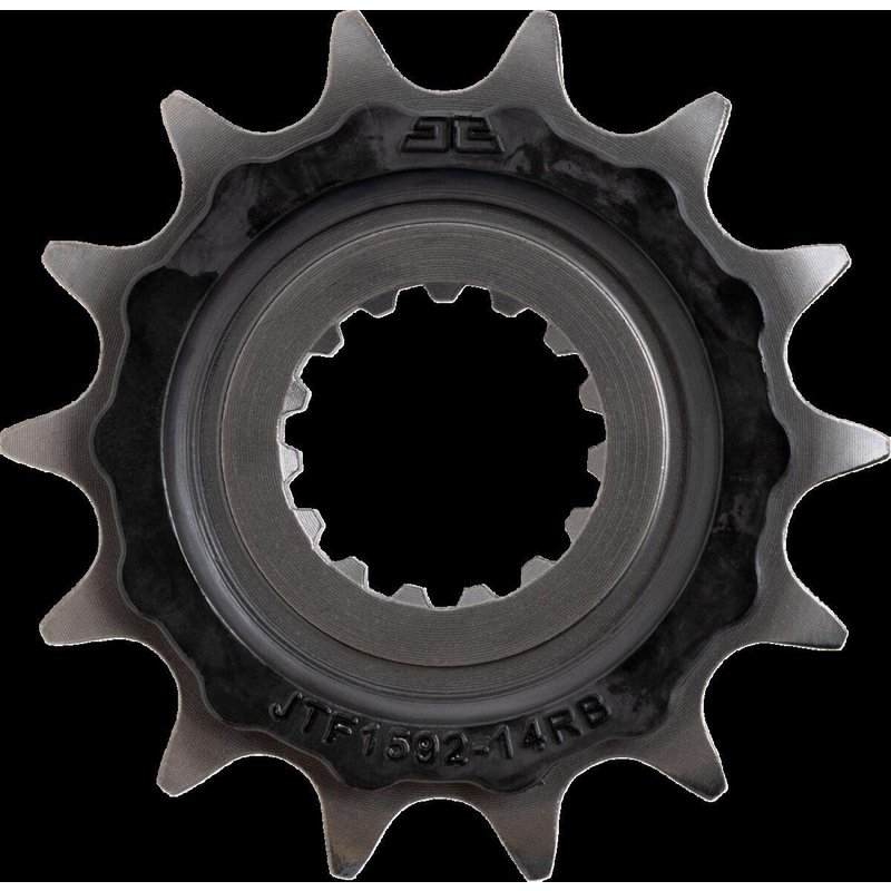 JTF1592.14RB - JT Steel Sprocket With Noise Dampener For Yamaha YFM 700 2013-2025 Front 14T