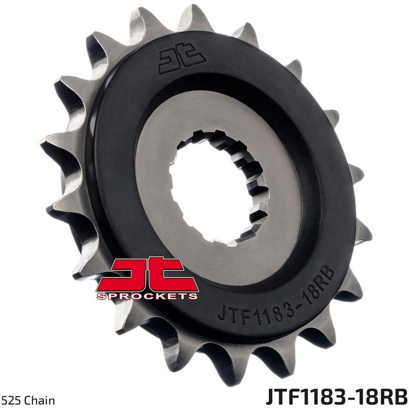 JTF1183.18RB - JT Front Rubber Cushioned Sprocket For Triumph America 865 2013-2015 Front Black/ 18T