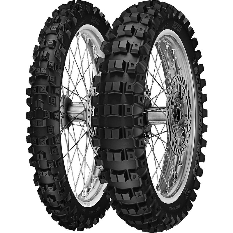 3842600 - Pirelli Scorpion MX32 Mid Hard Front Tyre Blackwall 51M 90/100-21"