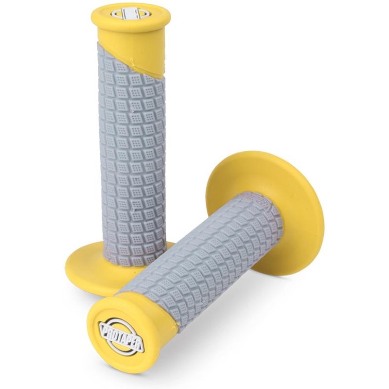 021680 - Pro Taper Clamp On Pillow Top Grips Yellow/grey