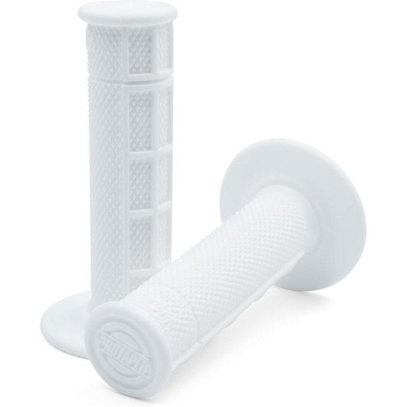 024034 - Pro Taper Single Density Race Cut Half Waffle Synergy Grips White
