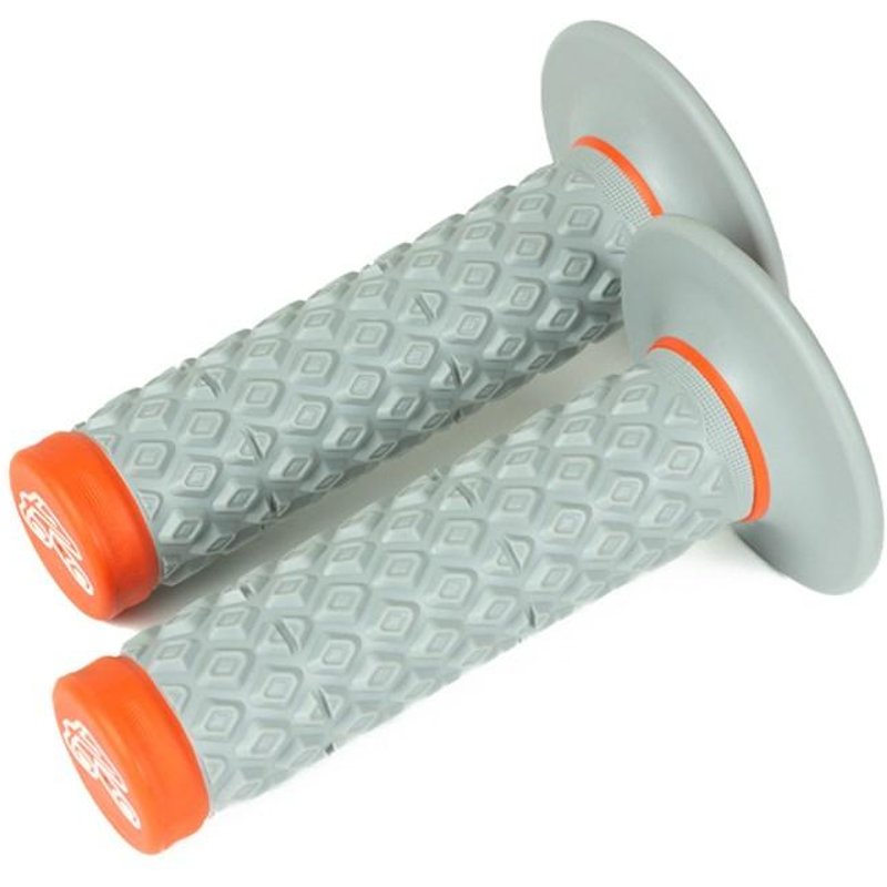 Renthal G208 MX Dual Compound Comfort Soft/Firm Grips - Orange