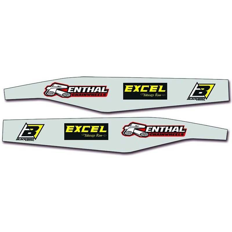 5901N - Blackbird Swingarm Stickers For Gas Gas EC 250 2021-2023 - Black/Grey