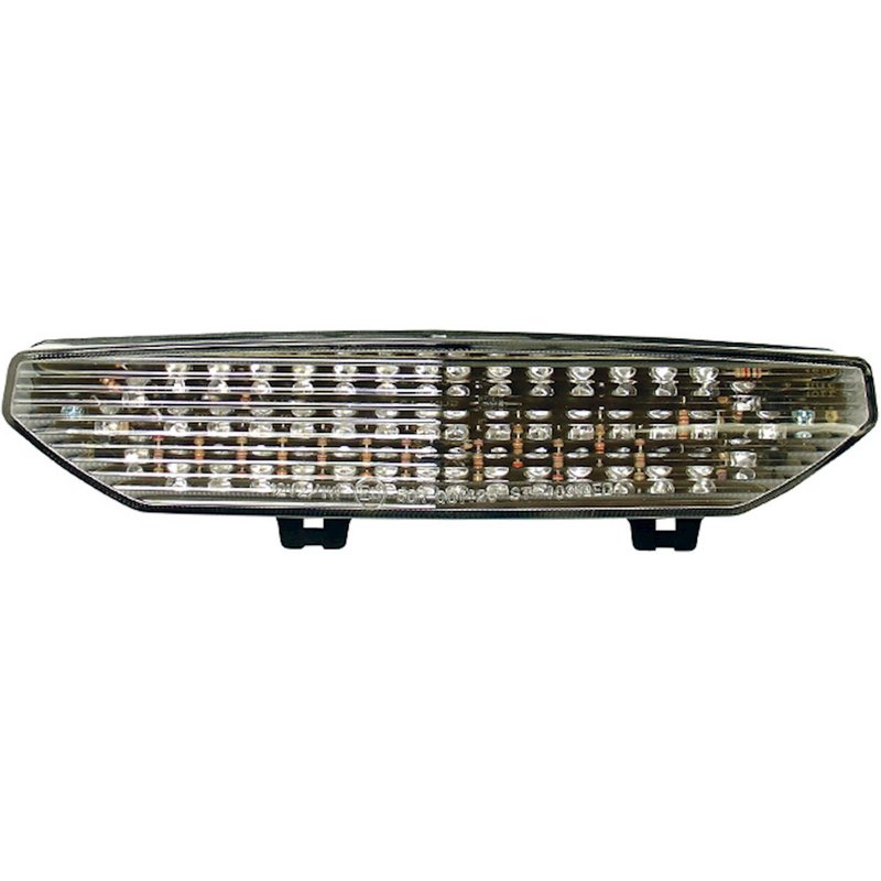 Bike It LED Rear Tail Light With Clear Lens & Integral Indicators - Kawasaki ZX-6R Ninja 2007-08
