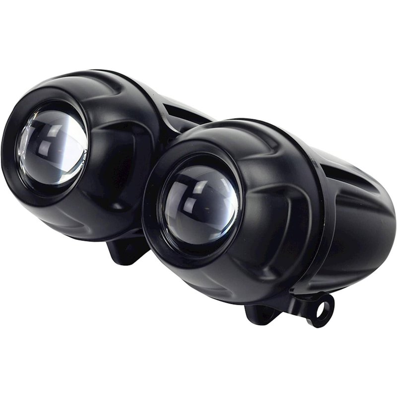 Bike It Twin-Round Dominator-2 H1 Right Dip Projector Headlight