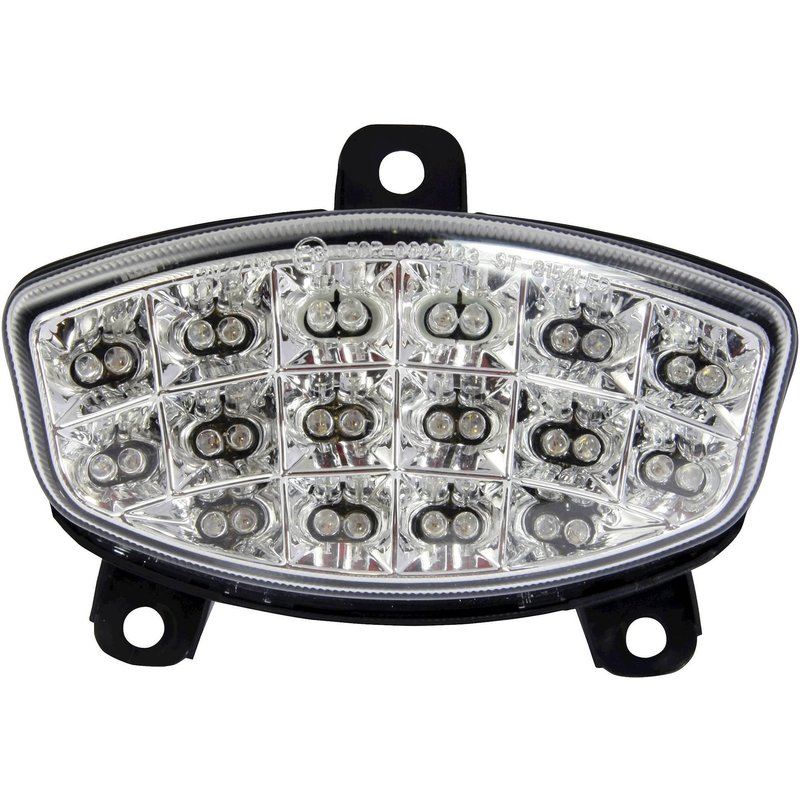 Bike It LED Rear Tail Light With Clear Lens & Integral Indicators - Hyosung GV650 2012-15