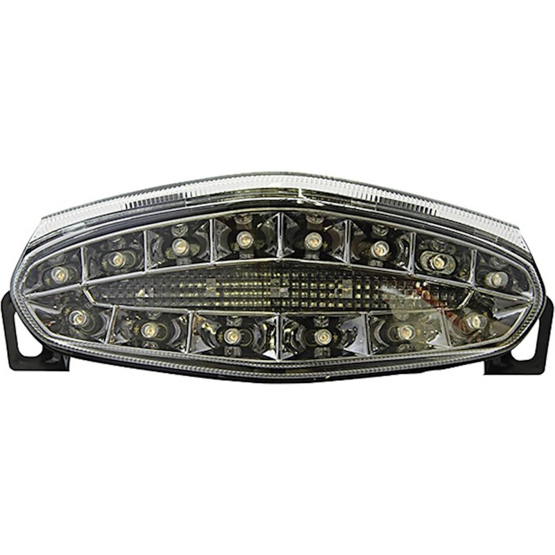 Bike It LED Rear Tail Light With Clear Lens & Integral Indicators - Kawasaki ER-6N 2009-11