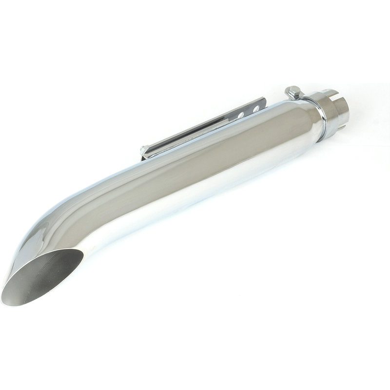 Bike It Universal 19" Turnout Silencer - Silver