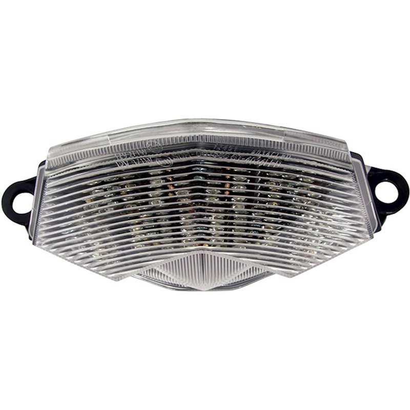 Bike It LED Rear Tail Light With Clear Lens & Integral Indicators - Kawasaki ZX-6R Ninja 2009-11
